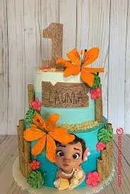 Moana First Cake