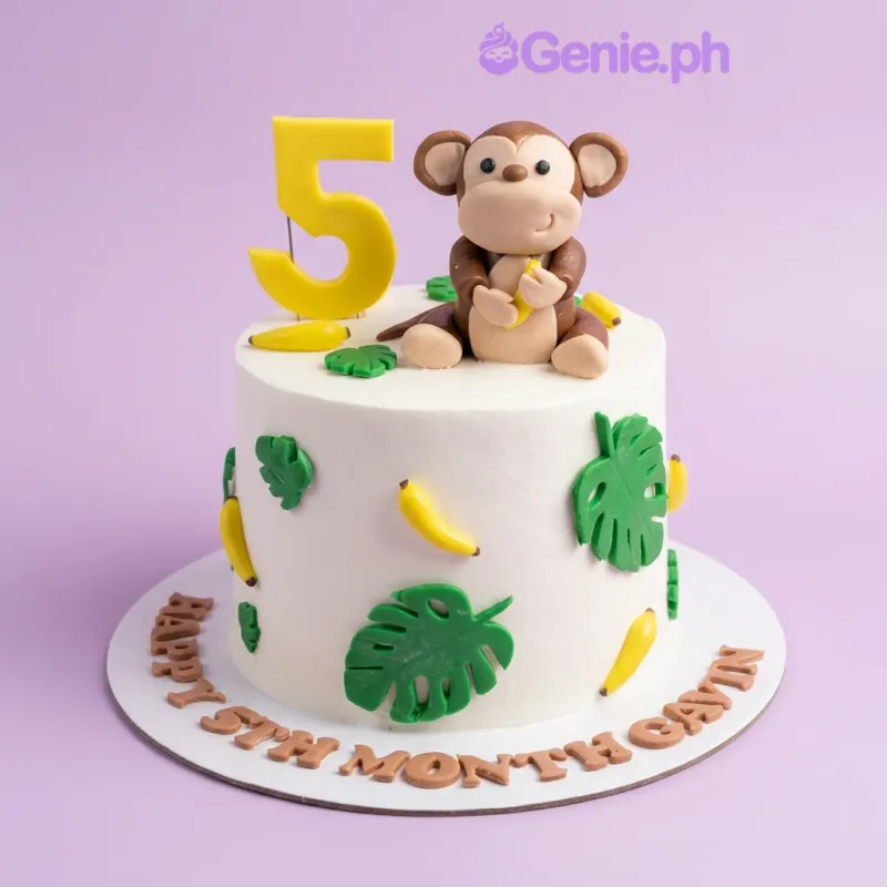 Monkey Jungle Tropical Cake Design