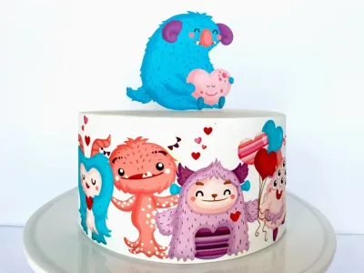 Monster Theme Monsters Cake Design