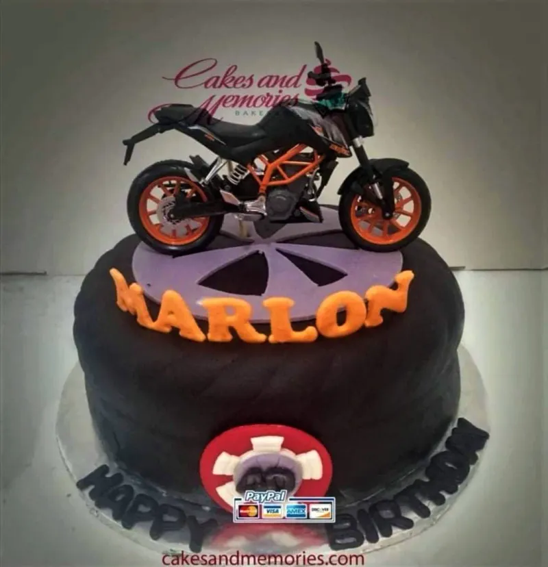 Motorcycle Tire Cake