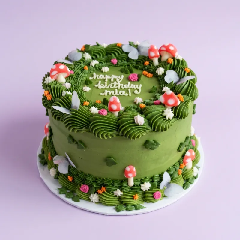 Mushroom Forest Cake