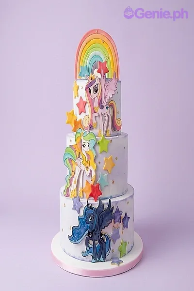 My Little Pony Rainbow Cake Design