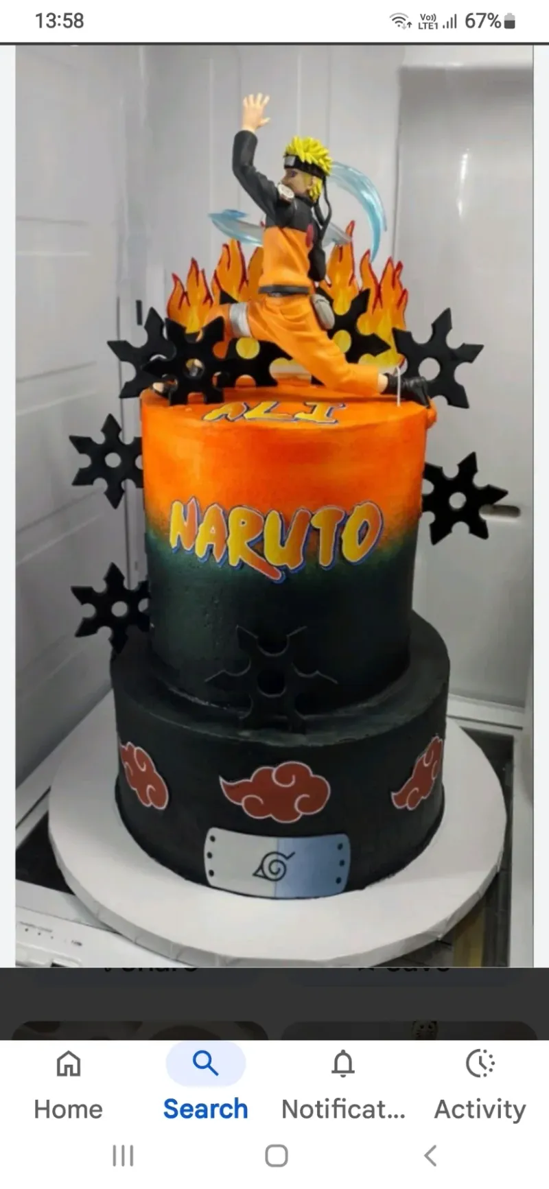Naruto Cake