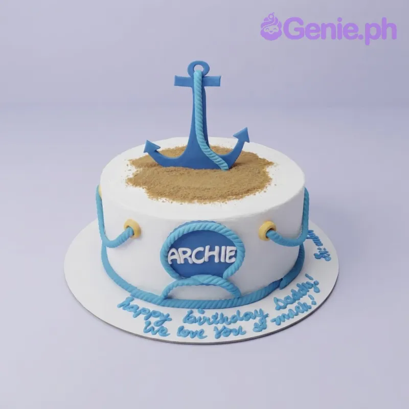 Nautical Anchor Cake