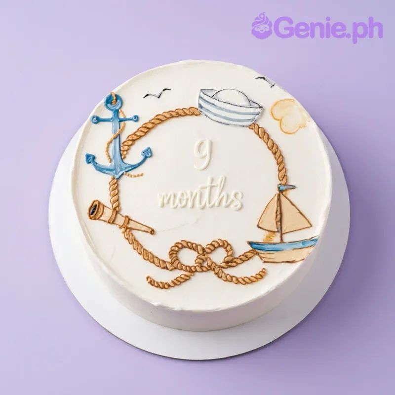 Nautical Milestone Cake