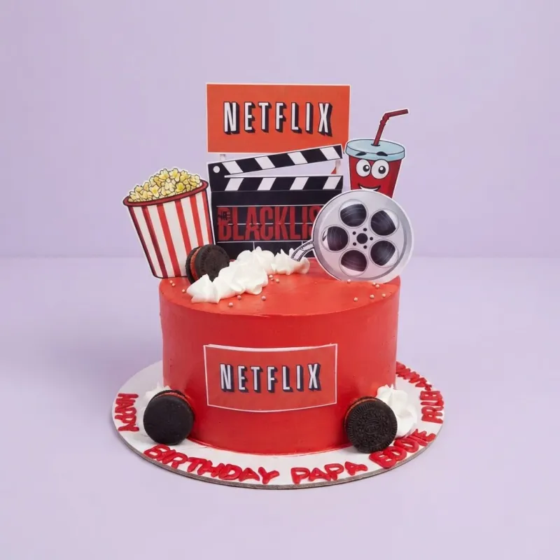 Netflix Movie Cake Design
