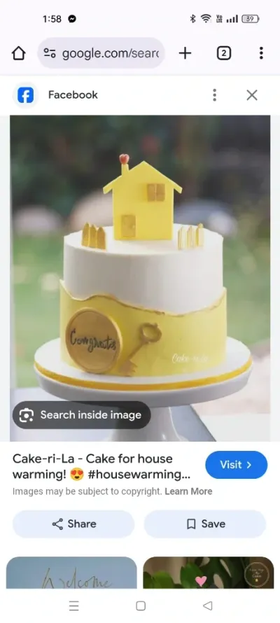 New Home Gold Yellow Cakes Cake Design