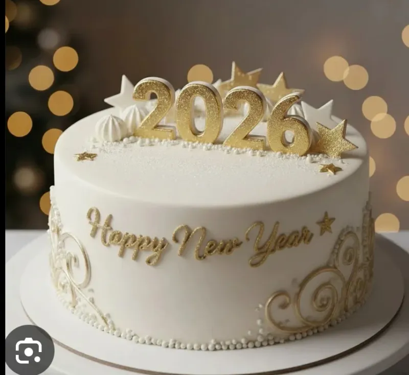 New Year 2026 Cake
