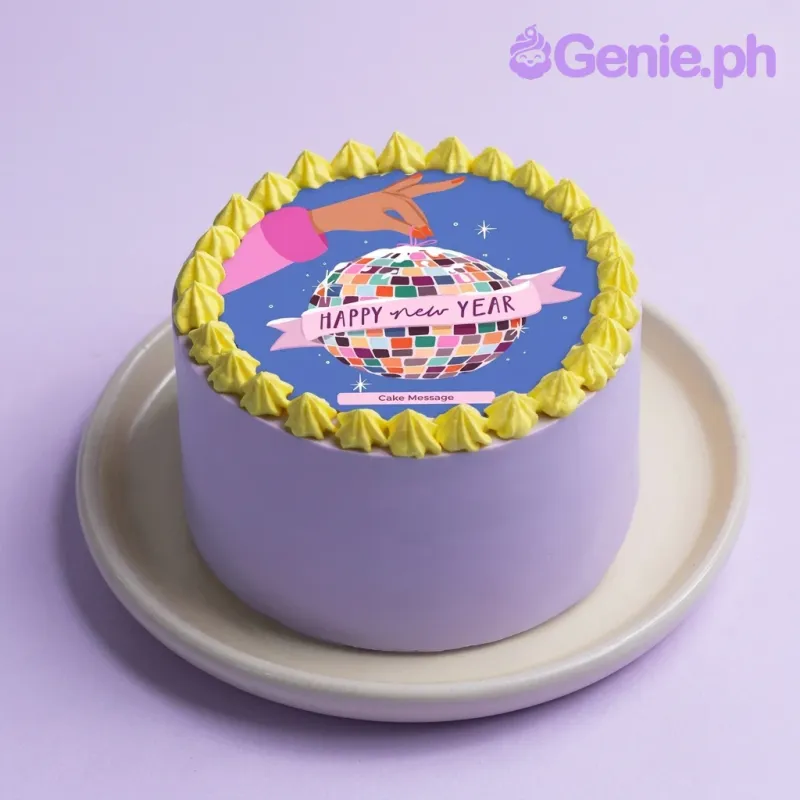 New Year Disco Cake