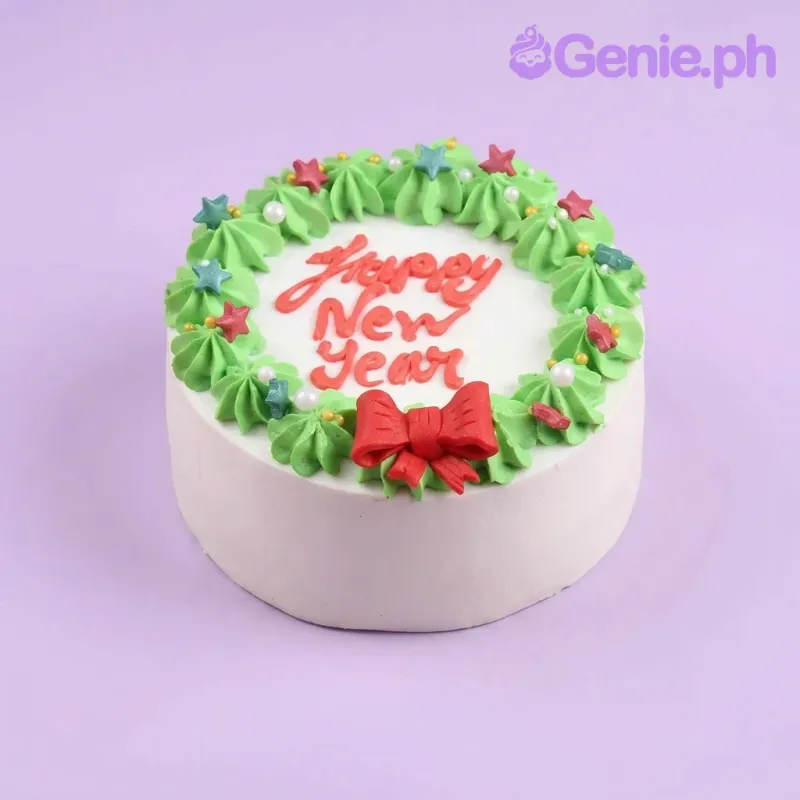 New Year Wreath Cake