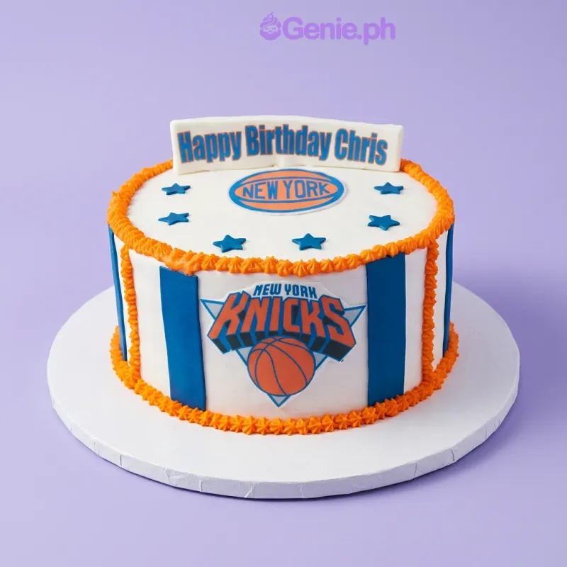 New York Knicks Basketball Cake Design