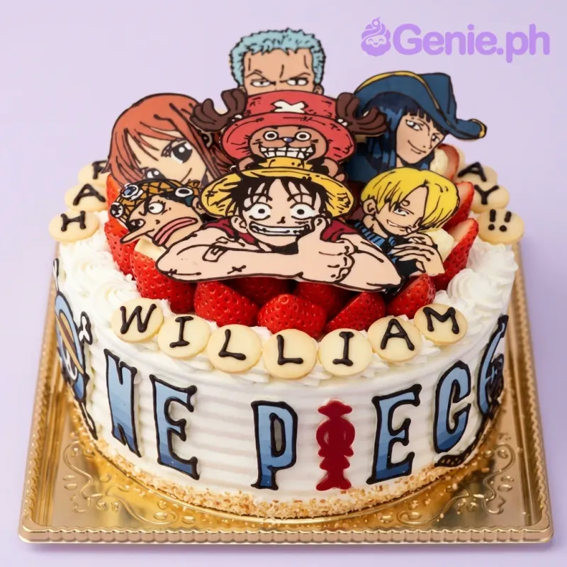 One Piece Anime Cake