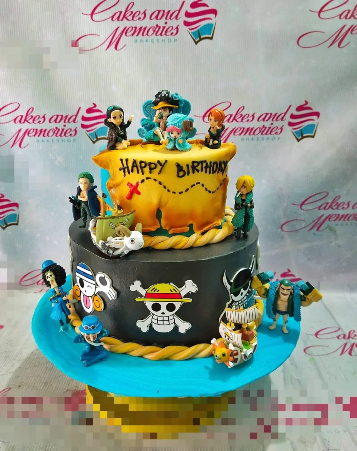 One Piece Anime Pirate Cake Design