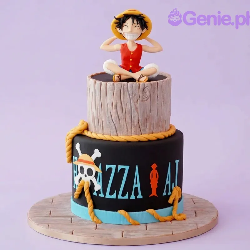 One Piece Luffy Pirate Cake Design
