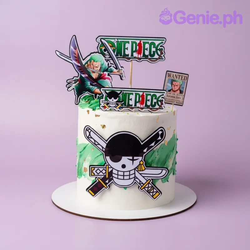 One Piece Zoro Anime Cake Design