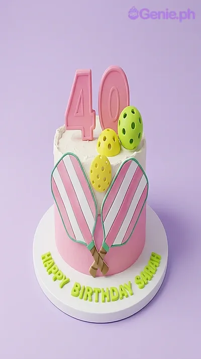 Pickleball Birthday Cake
