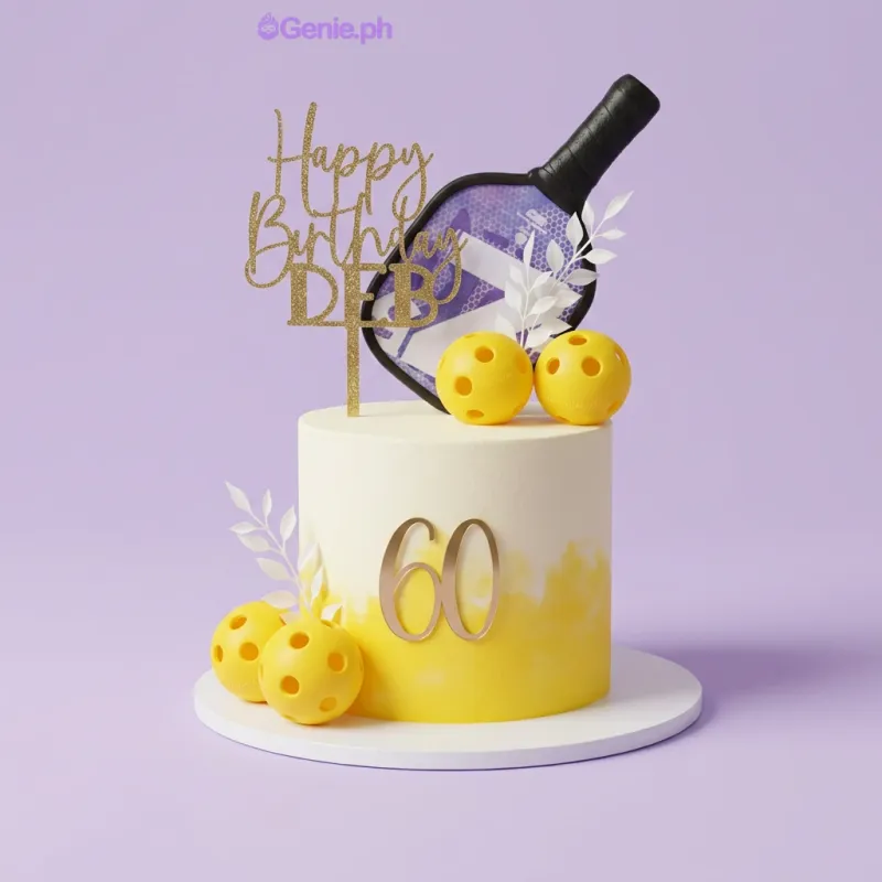 Pickleball Birthday Cake