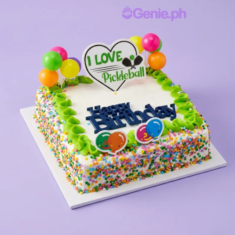 Pickleball Birthday Cake