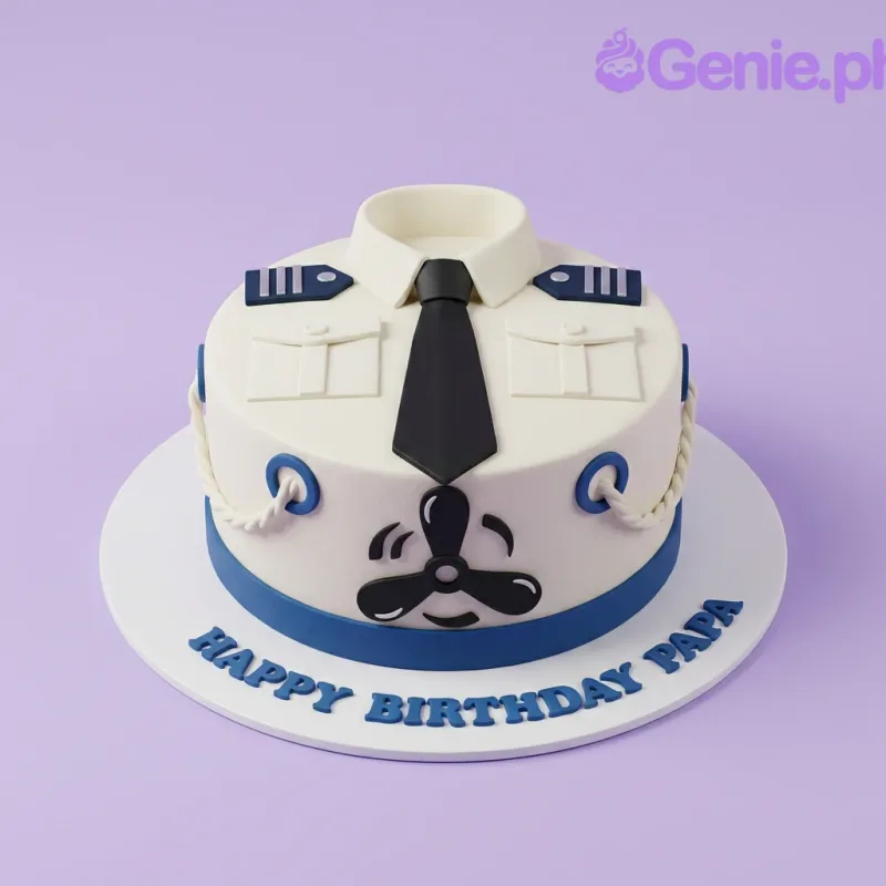 Pilot Uniform Cake Design