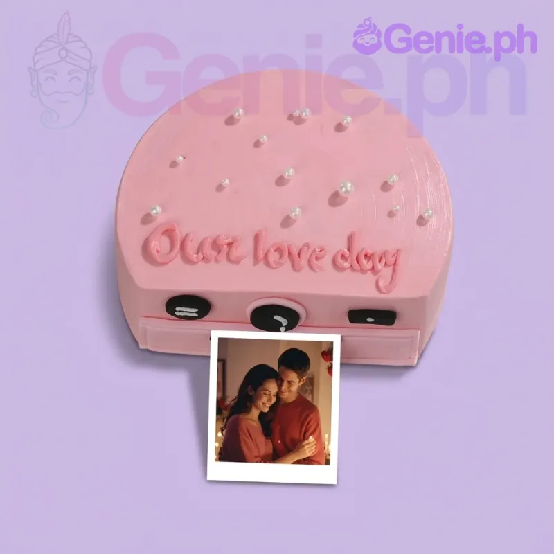 Pink Camera Bento Cake Design