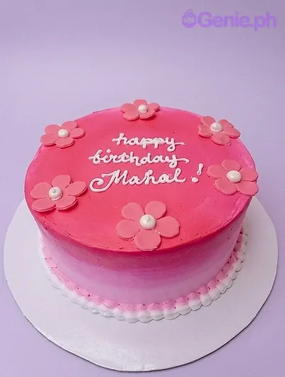 Pink Floral Cake