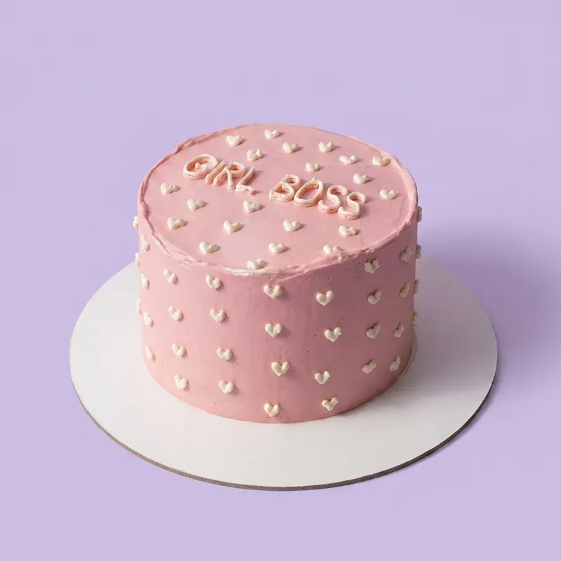 Pink Girl Boss Cake