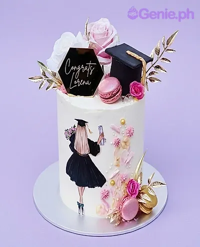 Pink Graduation Cake Pink Graduation Cake