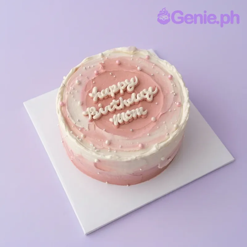 Pink Minimalist Bento Cake Design