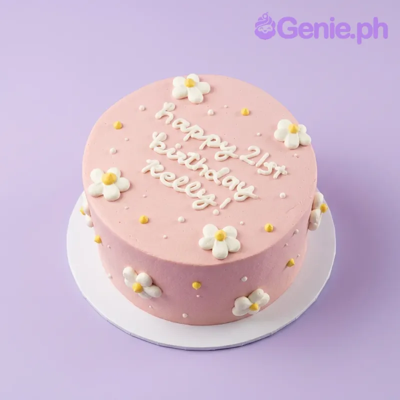 Pink Minimalist Cake