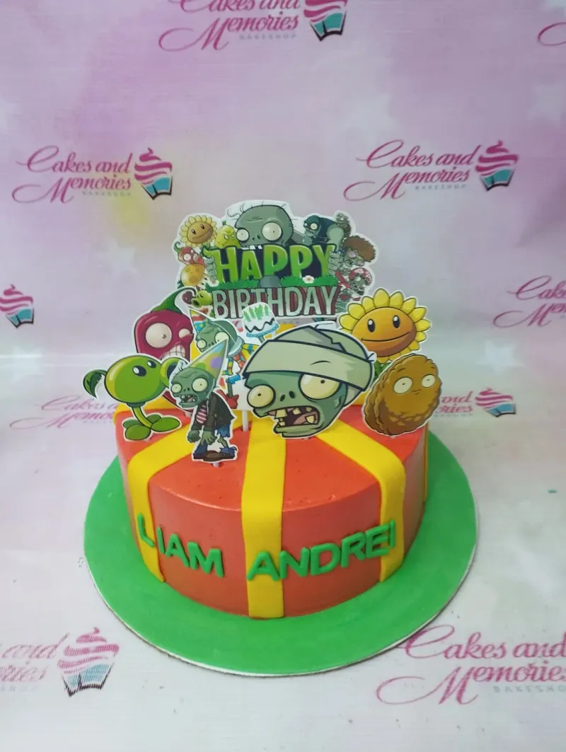 Plants Vs Zombies PVZ Cake Design