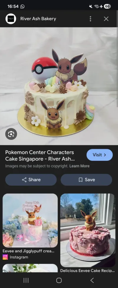 Pokemon Eevee Cake
