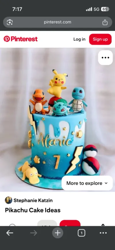 Pokemon Pikachu Cake