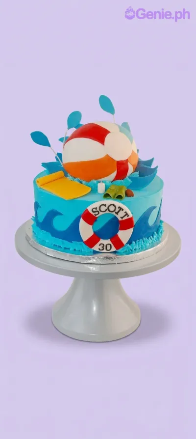 Pool Party Cake