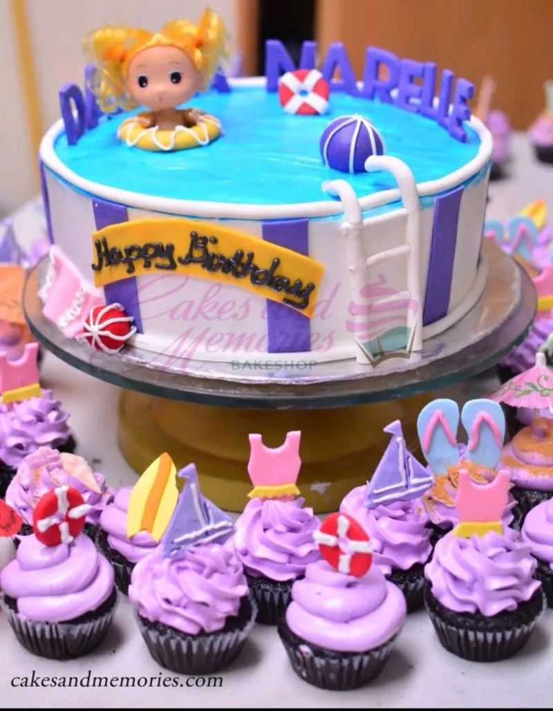 Pool Party Cake