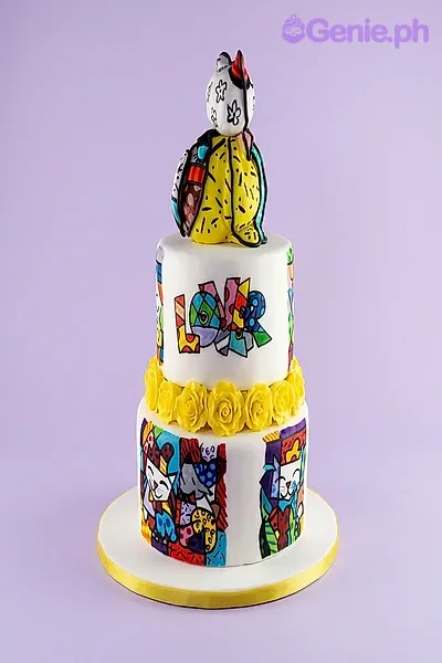 Pop Art Cartoon Cake Design