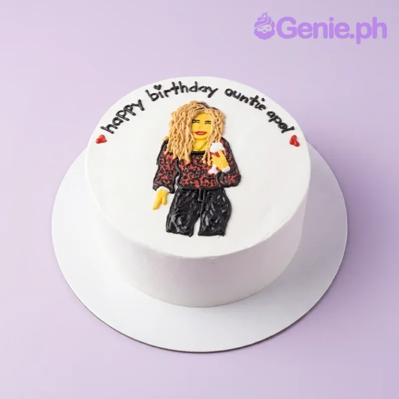 Portrait Women Cake Design