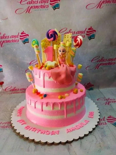 Princess Candy Barbie Cake Design