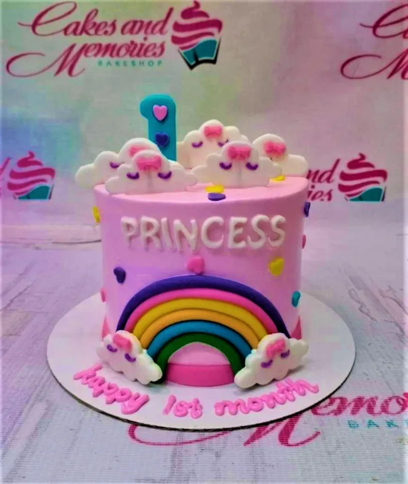 Princess Rainbow Cake