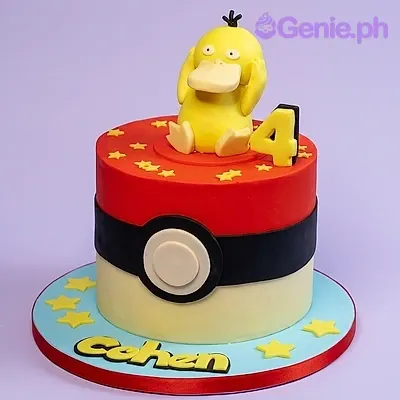 Psyduck Pokemon Cake