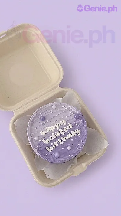 Purple Bento Birthday Cake