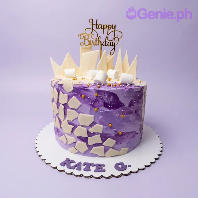 Purple Textured Others Cake Design