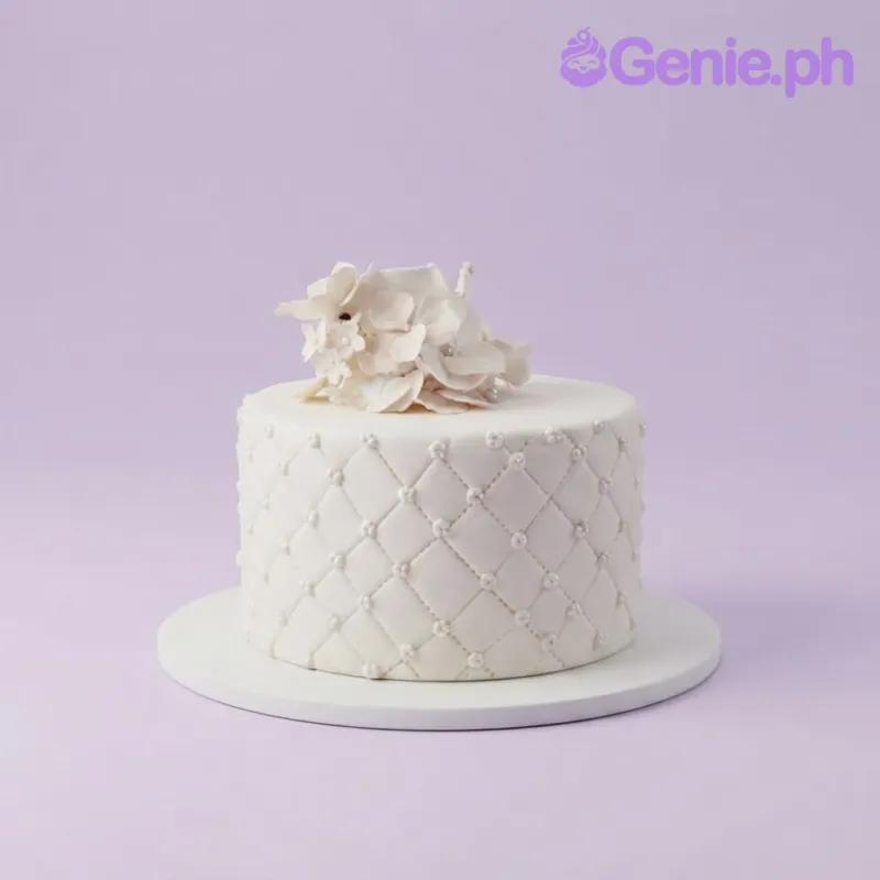 Quilted Floral Cake