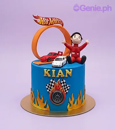 Race Car Wheels Cake Design