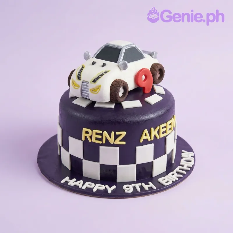 Racing Car Sports Cake Design