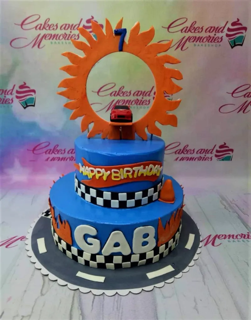Racing Car Hotwheels Cake Design