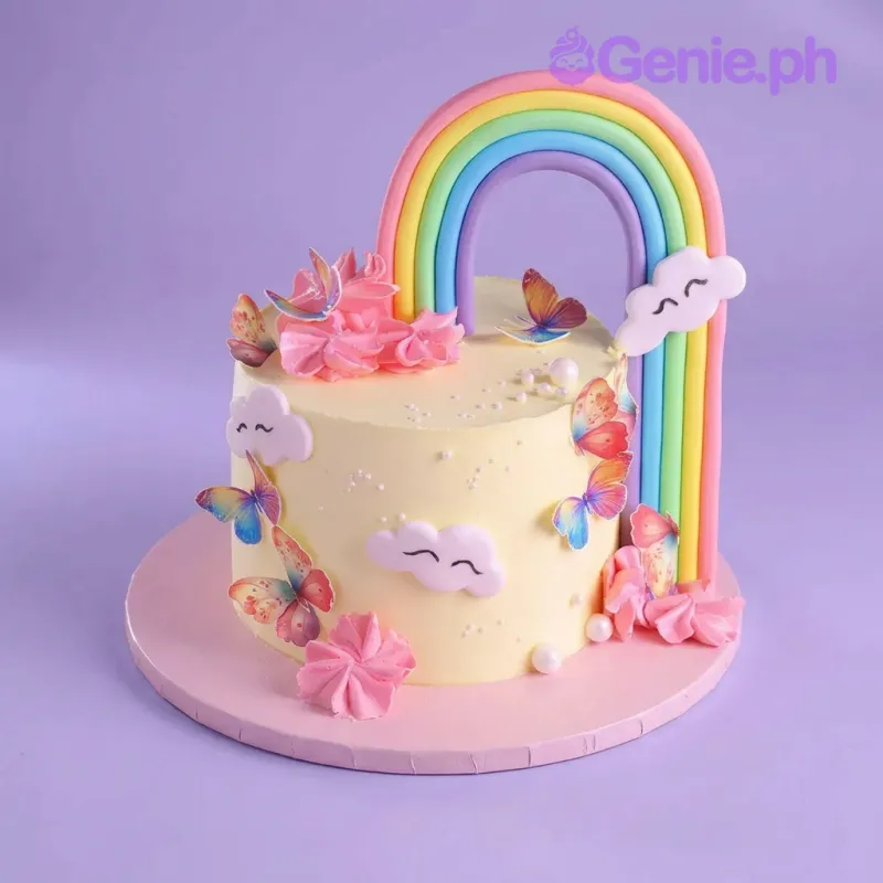 Rainbow Butterfly Cake