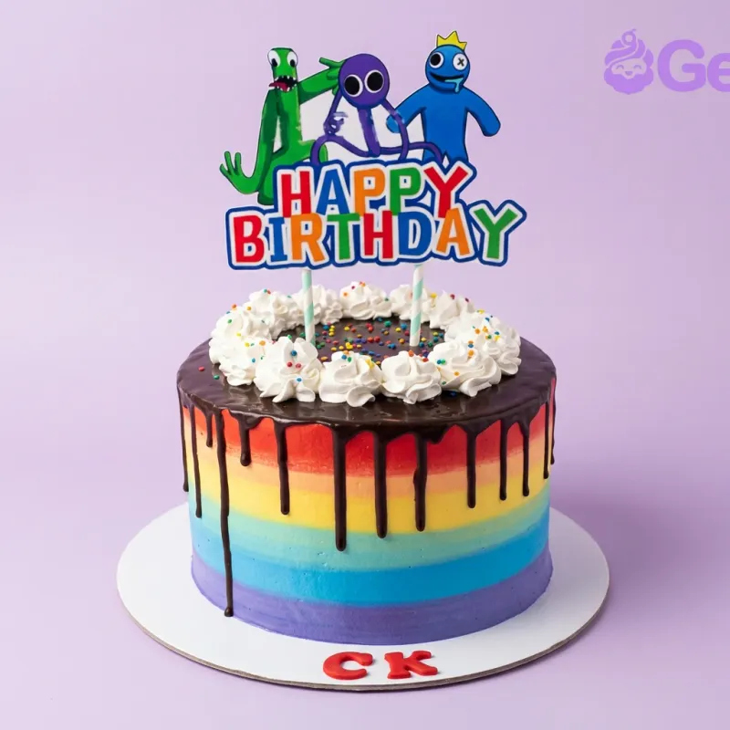 Rainbow Friends Cake