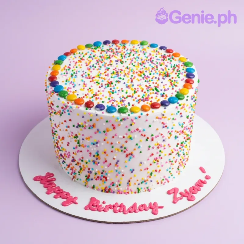 Rainbow Sprinkle Candyland Cake Design