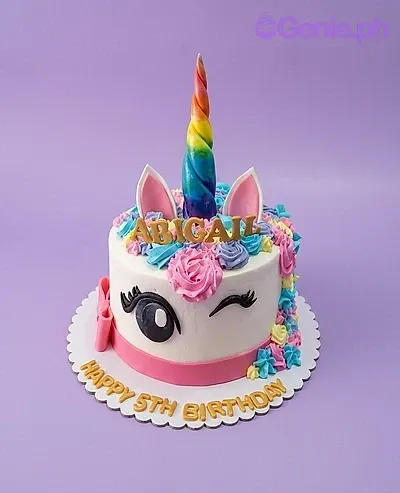 Rainbow Unicorn Cake
