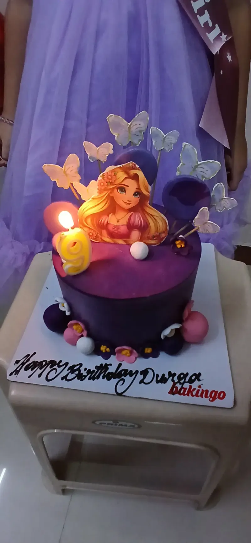 Rapunzel Birthday Cake